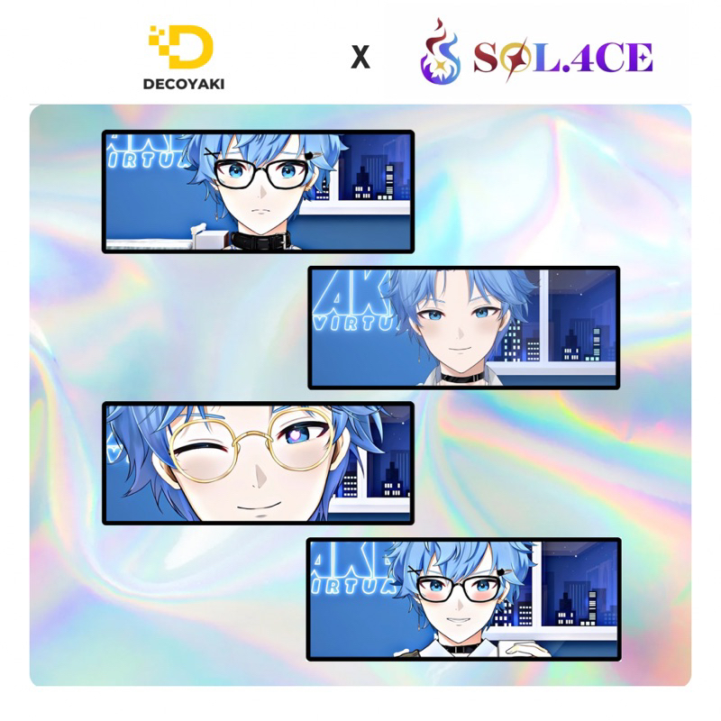 

Sticker Slap Hologram Souta Izumi, Stiker Hologram Souta Izumi, Stiker Vtuber Solace