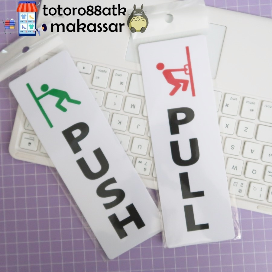 

[ 1PCS ] FUDA SIGNS PUSH PULL LABEL TEMPEL TARIK DORONG UNTUK PINTU