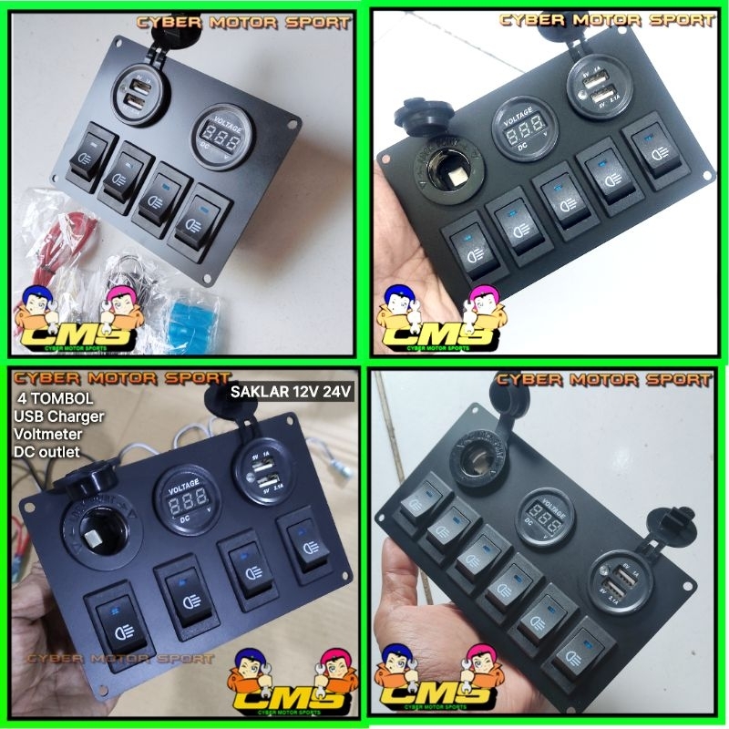 Saklar lampu mobil universal. saklar dashboard panel . sakelar headlamp foglamp drl lampu tembak jee