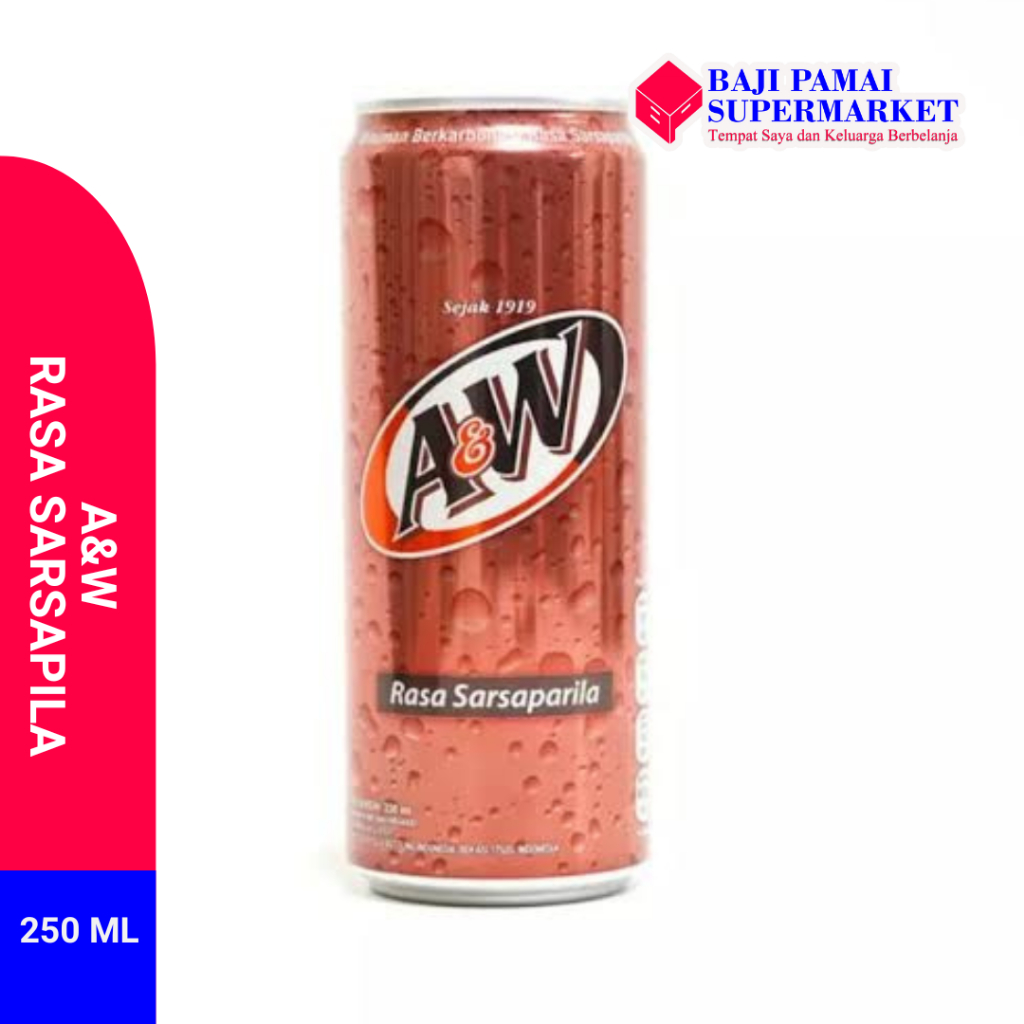 

A&W Sarsaparila 250ml / Minuman Soda