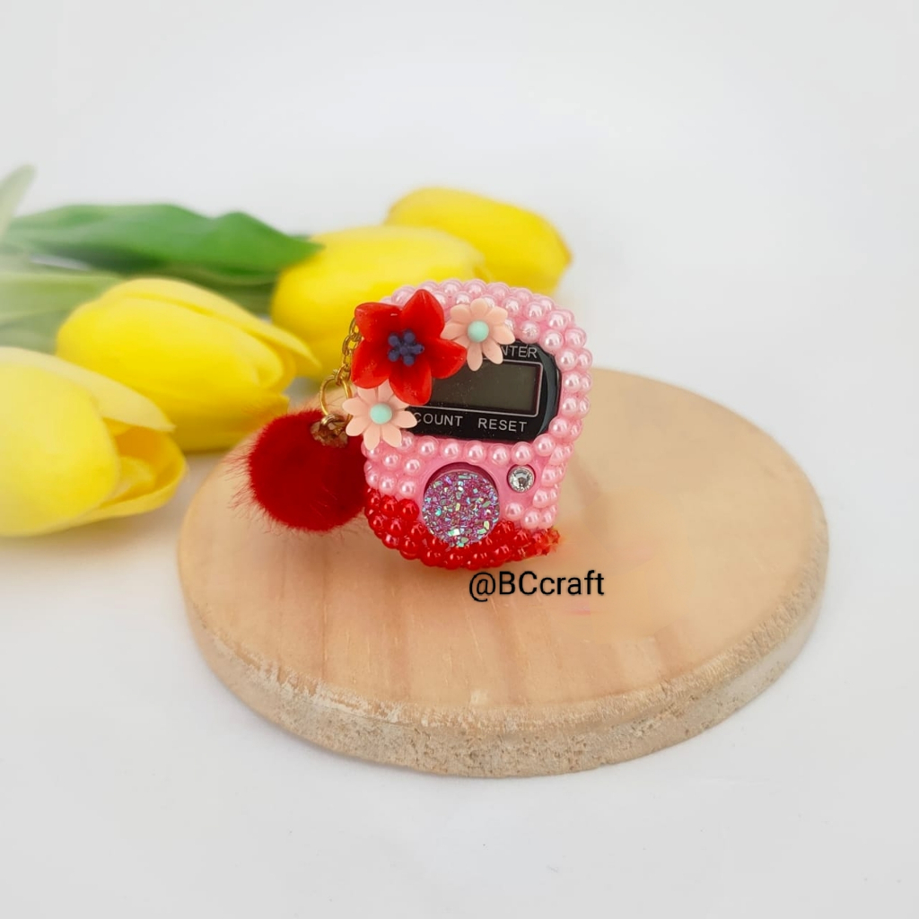 POM-POM CANTIK tasbih digital cantik tasbih digital cincin tasbih digital cincin estetik tasbeh digi