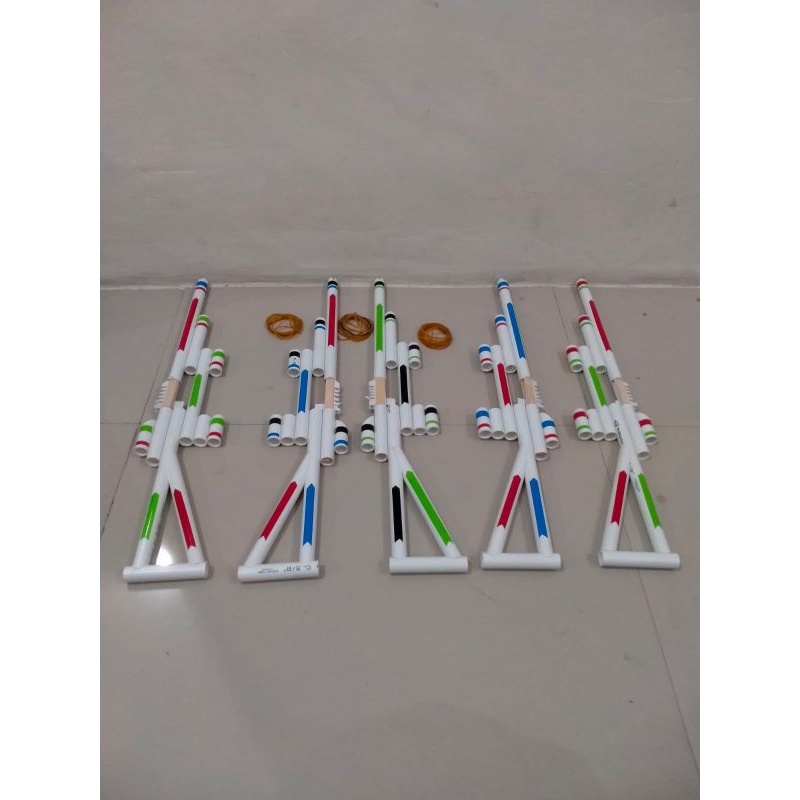 Mainan tembak PVC Peluru Karet /Pistol Mainan Anak-Anak.Mainan Tembak-Tembakan Anak-Anak 5 Kali temb