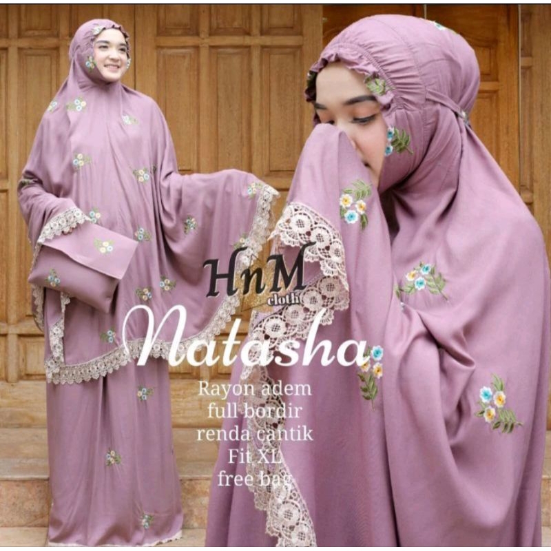 MUKENA DEWASA/MUKENA NATASYA/MUKENA BORDIR MEWAH/MUKENA RENDA PERADA/MUKENA MOTIF BUNGA KECIL/MUKENA