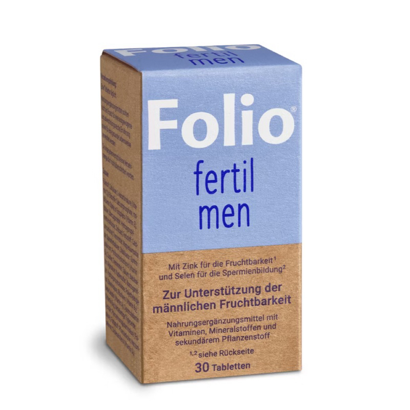 [BIG SALE] FOLIO fertil Men 30 Pill, Untuk membantu kesuburan pria  *Made in Germany*