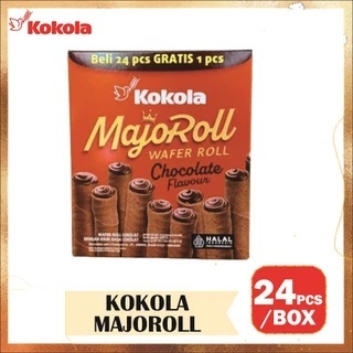 

KOKOLA MAJOROLL CHOCOLATE WAFER ROLL 1 BOX ISI 24 PCS (HARGA PER BOX)