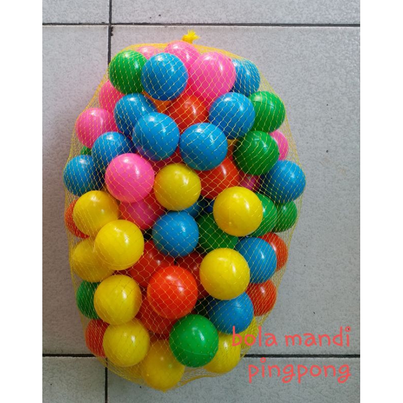 BOLA MANDI PINGPONG ANAK ANAK ISI 100PCS//BOLA MANDI PLASTIK KECIL//BOLA MANDI//PINGPONG