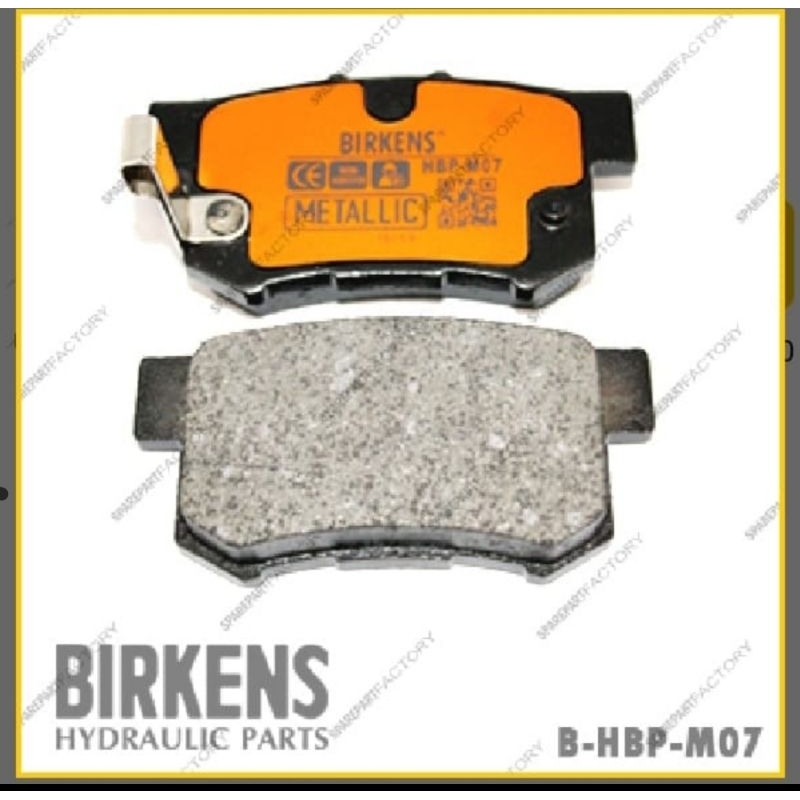Brake Pad Kampas Rem Belakang Honda Birkens Metallic