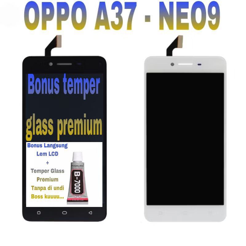 LCD OPPO A37 Neo 9 A37F A37FW Layar Satu Set Touchscreen Fullset Komplit