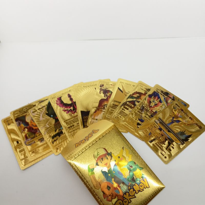 Kartu Pokemon Emas/mainan kartu pokemon emas