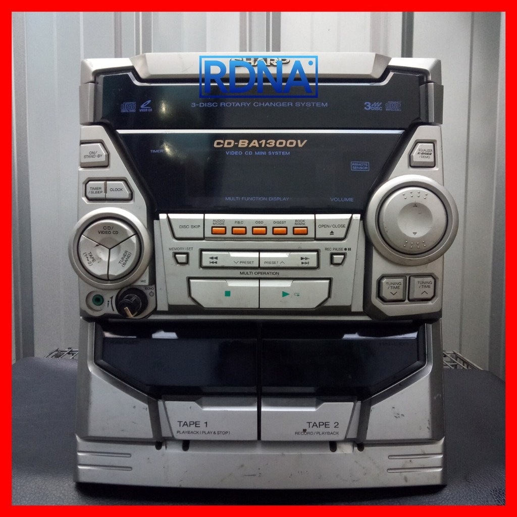 HEAD COMPO CD TAPE RADIO SHARP CD BA1300V
