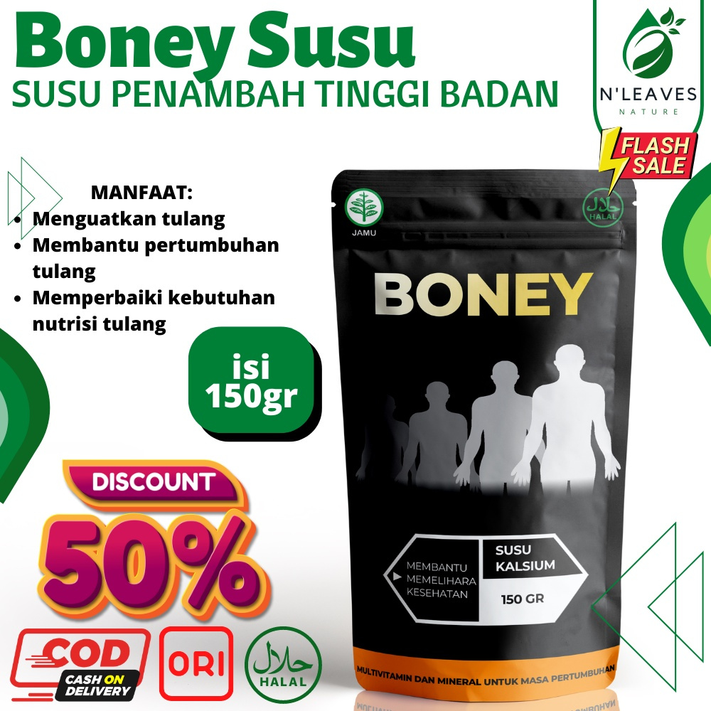 

[PROMO] PENINGGI BADAN BONEY SUSU 150GR - Susu Kalsium Anak Kalsium Junior Peninggi Badan Anak Calcium For Children Herbal Alami