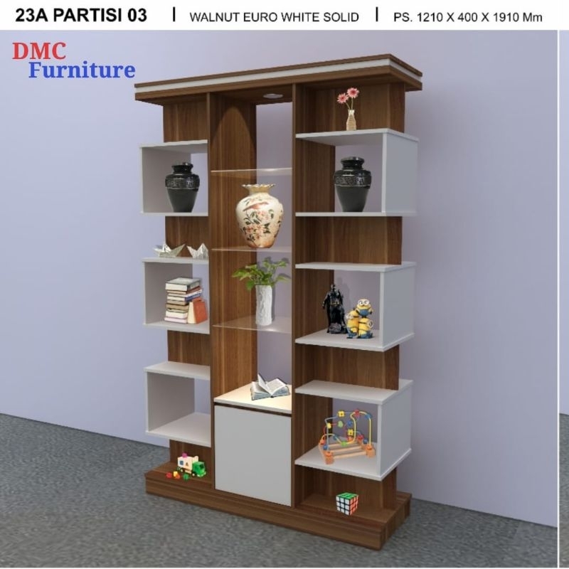 Rak penyekat ruangan lemari penyekat partisi sekat ruangan rak/lemari serbaguna