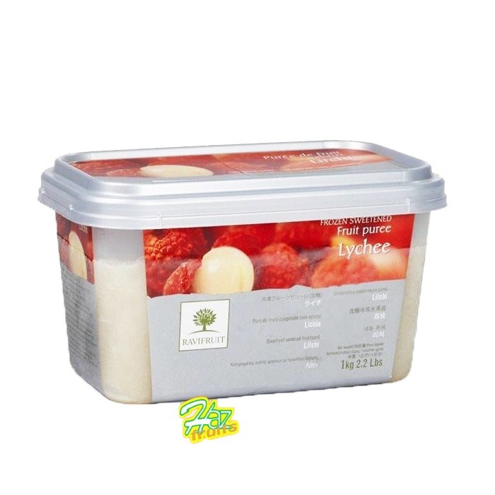

Ravi fruit Puree Lychee Frozen I Ravifruit Buah Leci Beku - 1 Kg