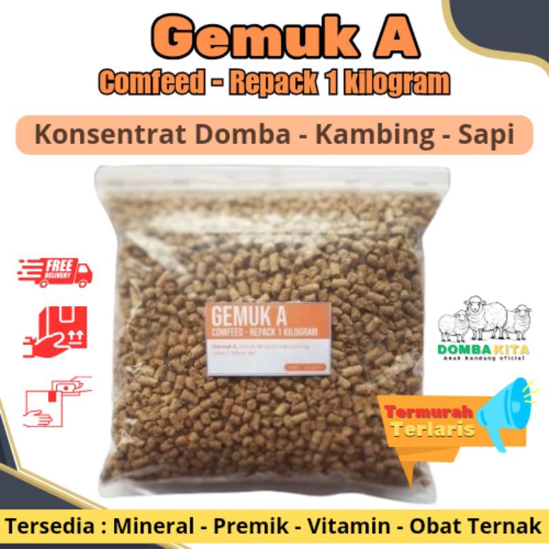 Konsentrat pellet Gemuk A [ REPACK 1KG ] ORIGINAL JAPFA COMFEED