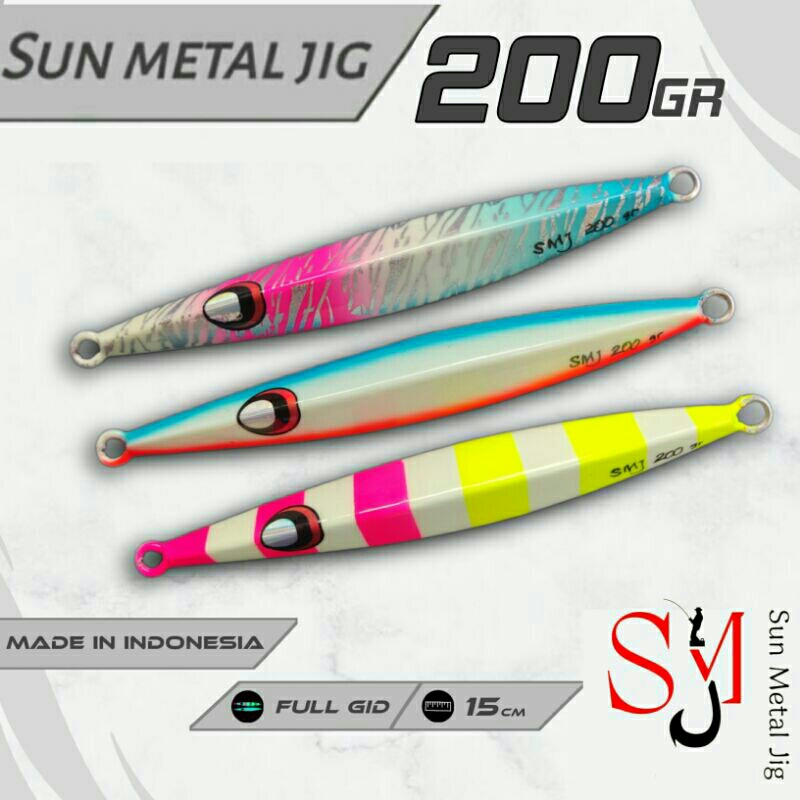 Metal Jig 200gram / Metal Jig Full Gid / Metal Jig Stenkiba III / Metal Jig Tokayo