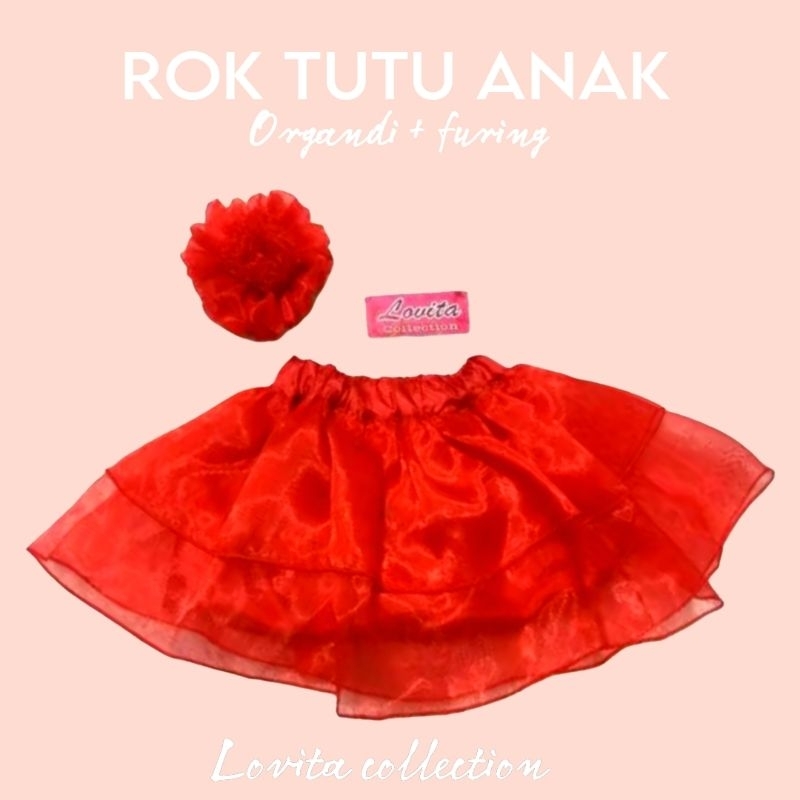 rok tutu anak pesta organdi organza