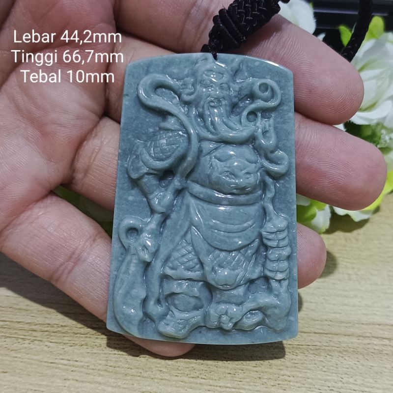 Giok Kwan Kong Jade Asli Bersertifikat Type A