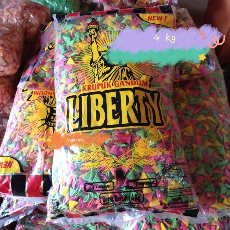 

KERUPUK MENTAH KERUCUT/ CORONG LIBERTY 4 KG