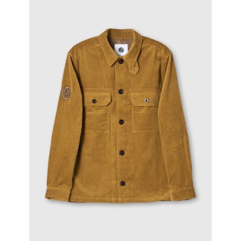 Pretty Green Corduroy Overshirt Jacket Brown Original