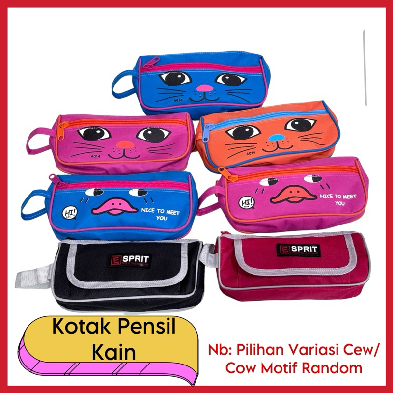 

PENCIL CASE / KOTAK TEMPAT PENSIL KAIN