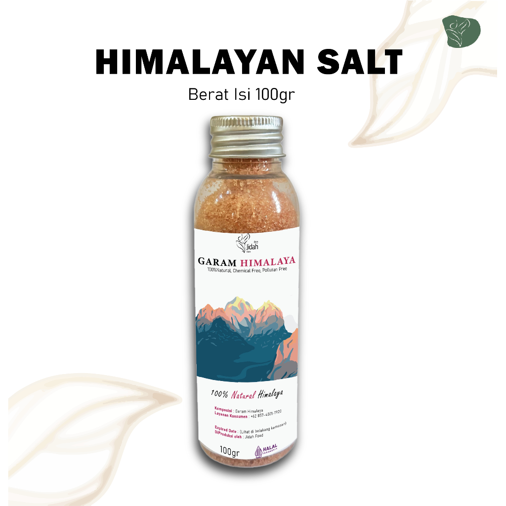 

Garam Himalaya Organik Himalayan Salt Organic Premium Quality Botol 100gr