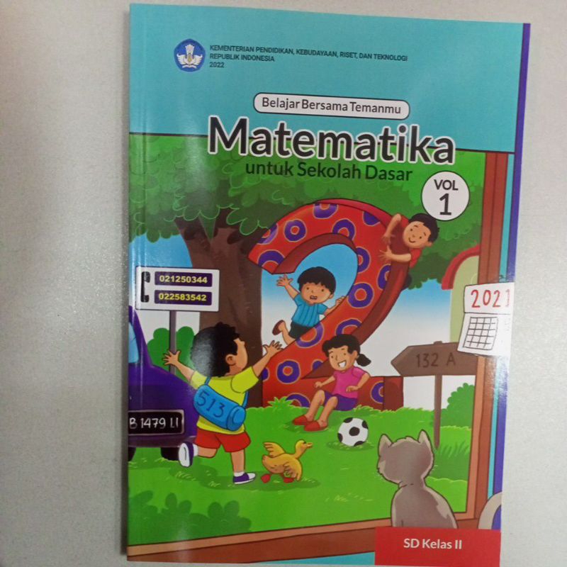 Buku Pelajaran Matematika Terbaru Kelas 2 SD Kurikulum Merdeka Untuk Siswa
