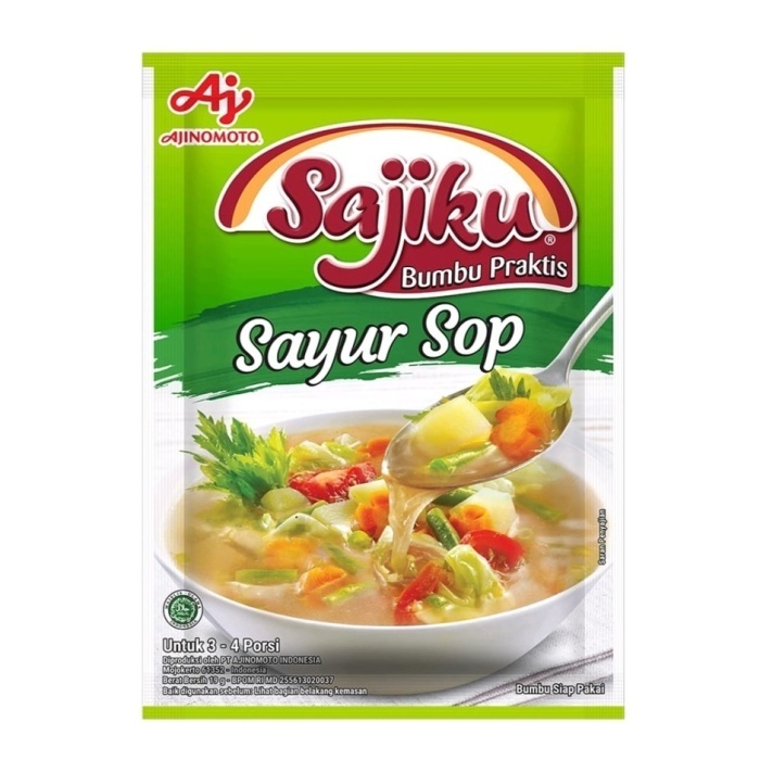 

Ajinomoto Sajiku Bumbu Praktis Sayur Sop 19gr (4pcs)
