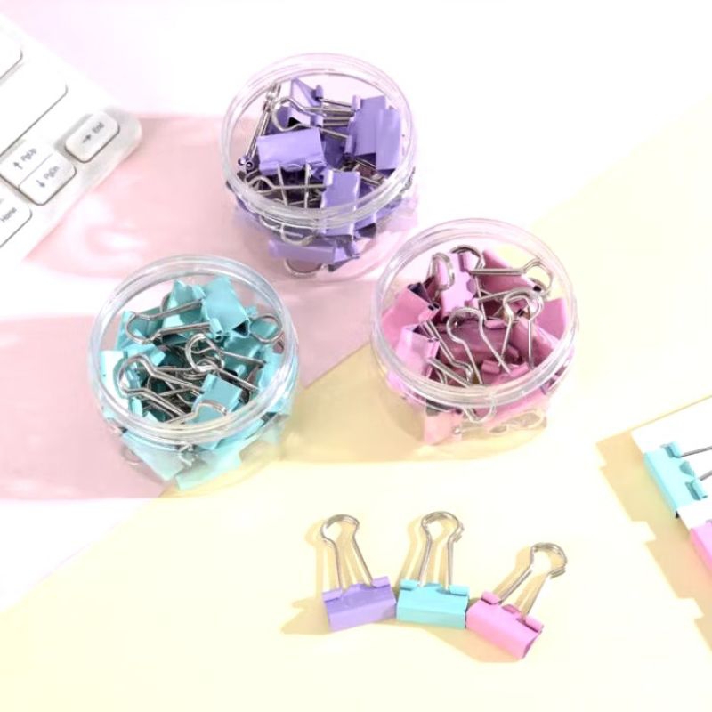 

Klip Penjepit Kertas File 20 PCS / Kertas Klip Warna Pastel Paperclip binder clip push pin set/paperclip/ push pin/penjepit kertas/Kombinasi penjepit kertas cute mirah bisa cod TS perlekapan alat kantor sekolah