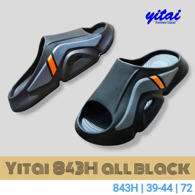 sandal selop cowok trendy hitam//sandal selop cowok murah//