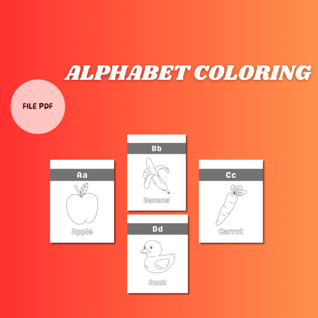 

PRINTABLE ACTIVITY ALPHABET COLORING (FILE PDF)
