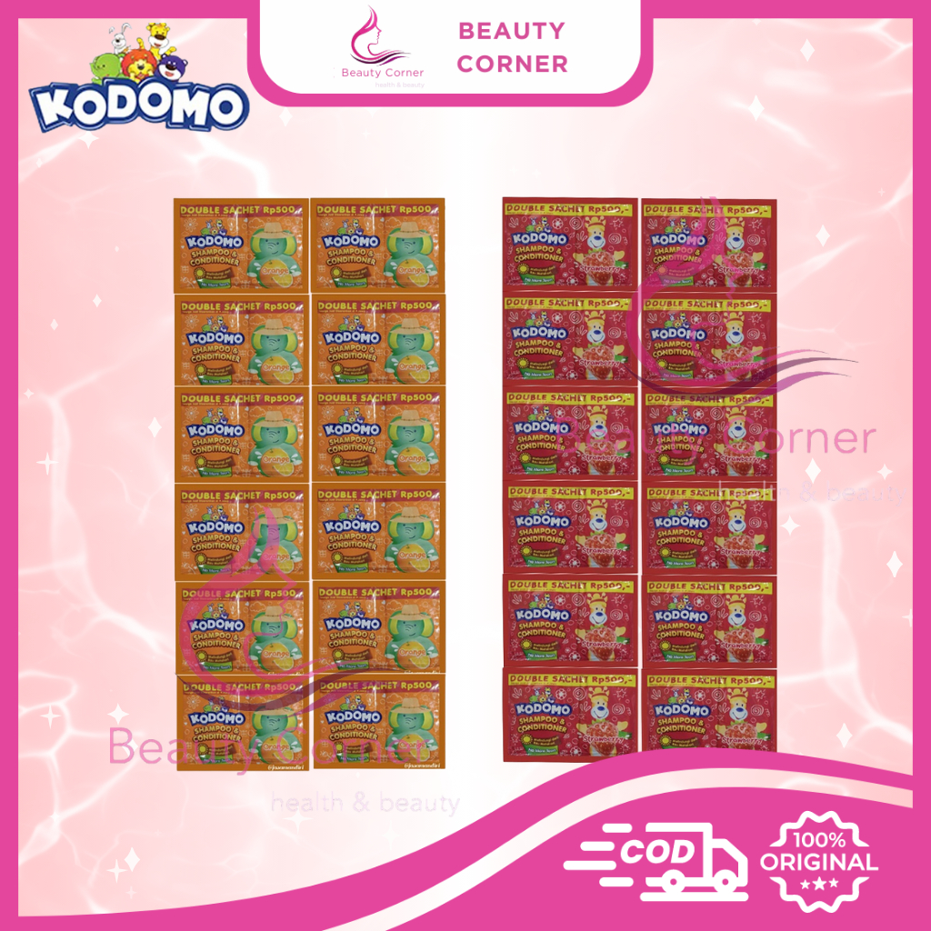 [Renceng Isi 12 Sachet] Kodomo Shampoo & Conditioner