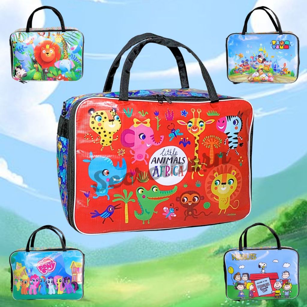 Travel bag AMIGOS | Koper Anak karakter | Souvenir ultah anak | Tas ulang tahun | Tas jinjing tempat
