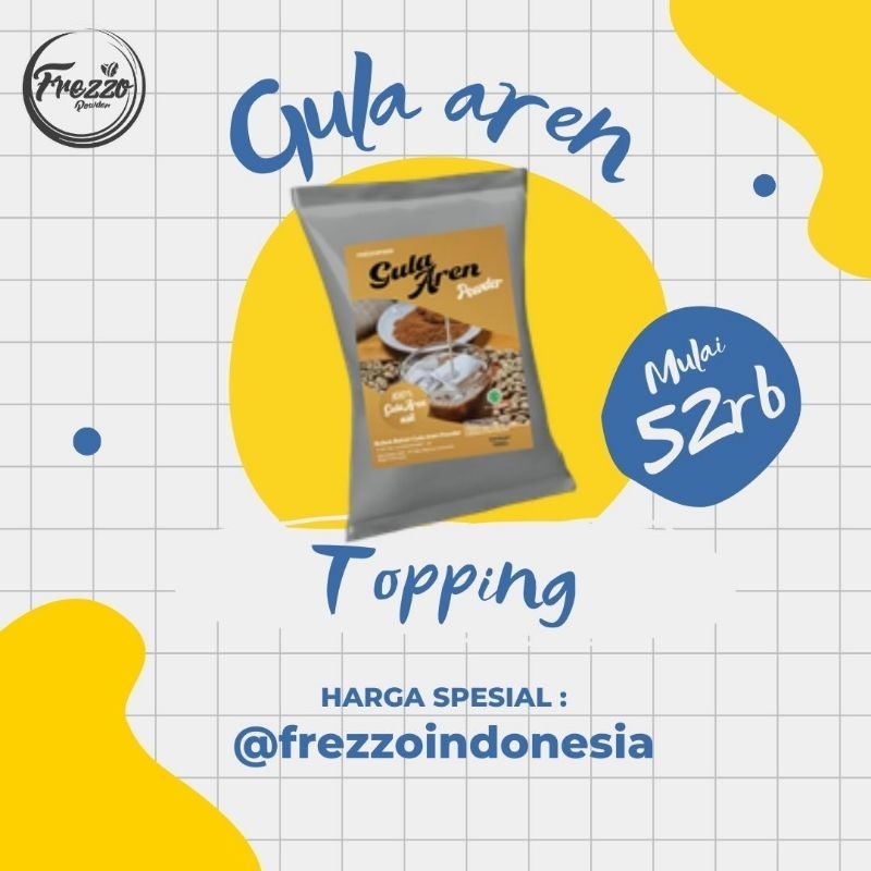 

Topping Brown Sugar 1000 gr/ Topping Minuman Murah dan Lezat/ Frezzo Indonesia