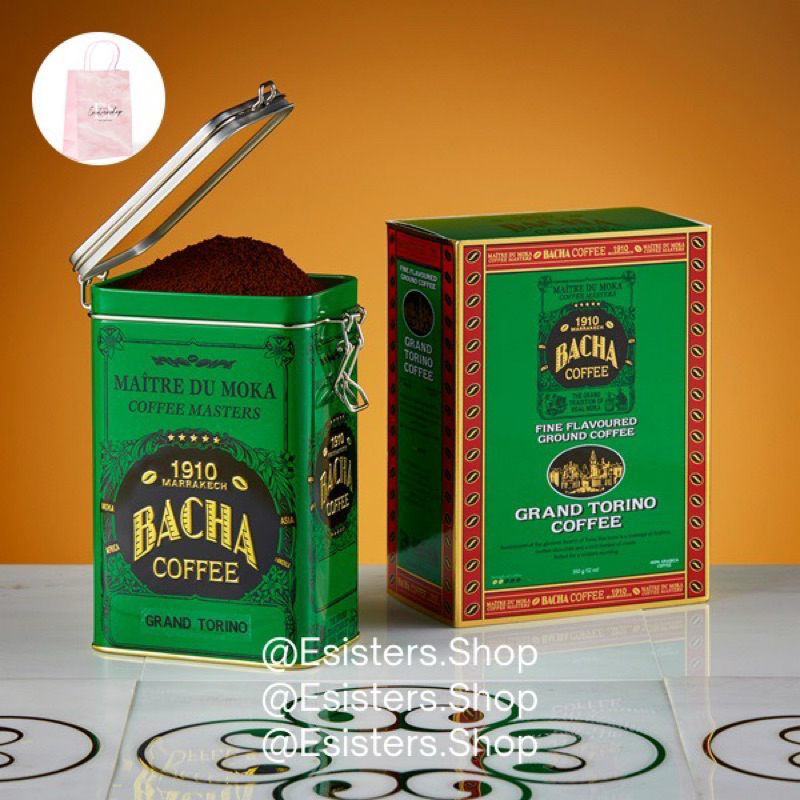 

BACHA COFFEE 1910 Grand Torino Ground Beans Arabica Coffee Kopi Giftbox 350gram