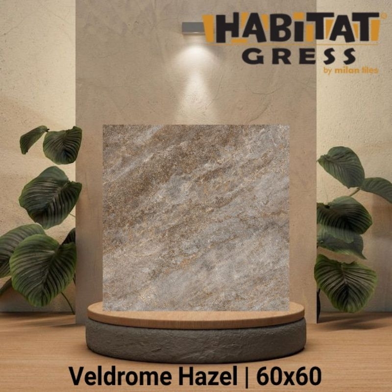 Keramik lantai Habitat 60x60 Milan Veldrome Hazel