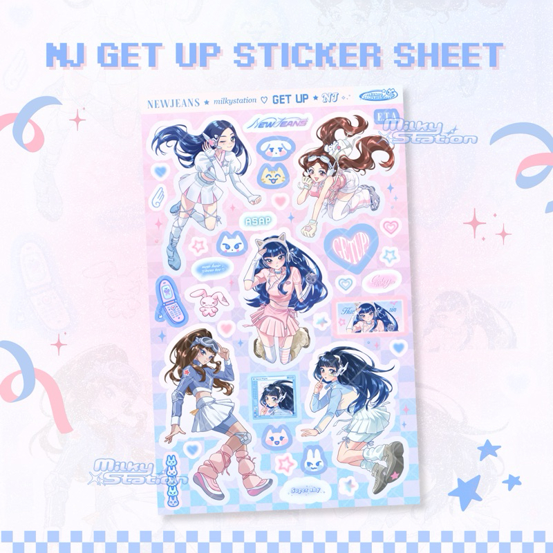 

NEWJEANS Get Up Sticker Sheet ₍ᐢ. .ᐢ₎ ୧ ‧₊˚