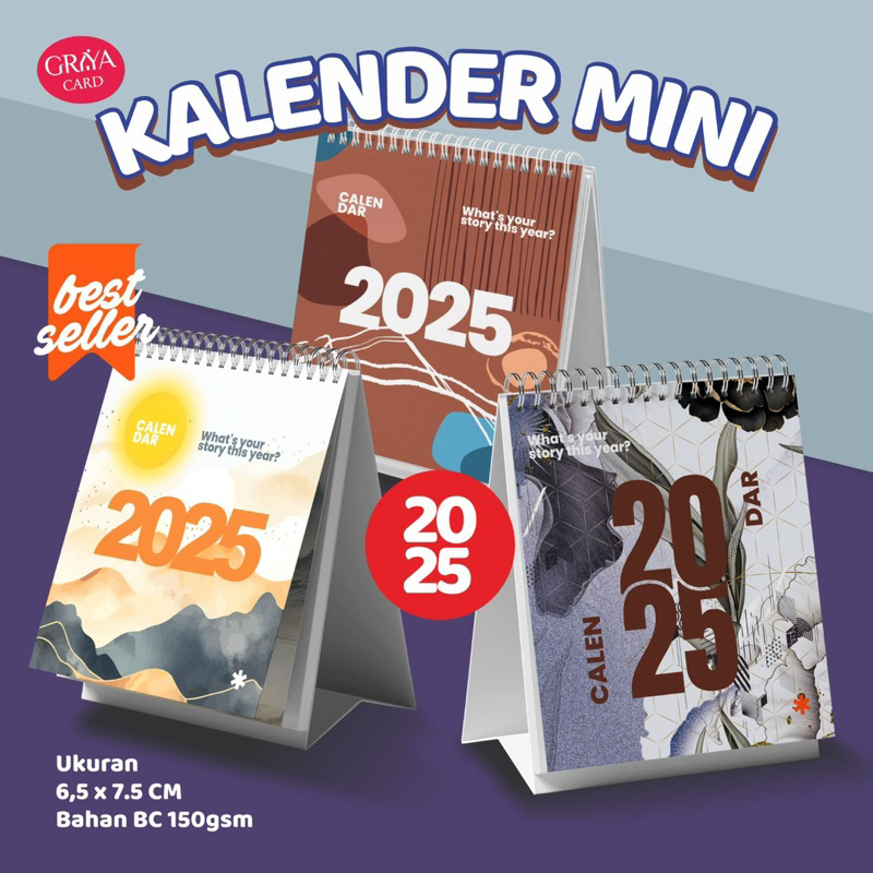 

KALENDER 2025 | KALENDER SUPER MINI | SOVENIR | KALENDER | KALENDER MEJA