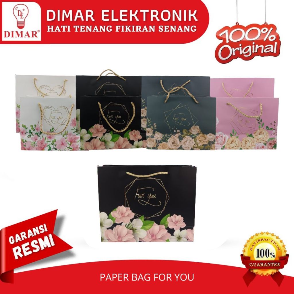 

Paper Bag For You Motif Bunga-Bunga