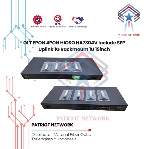 OLT EPON HIOSO HA7304V 4 PON Power AC/DC Include SFP