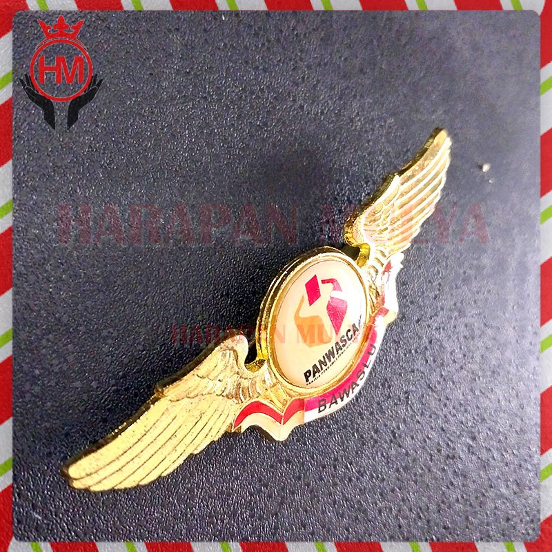 Wing Bros Logo Bawaslu Lencana Pin Badan Pengawas Pemilu - Harapan Mulya