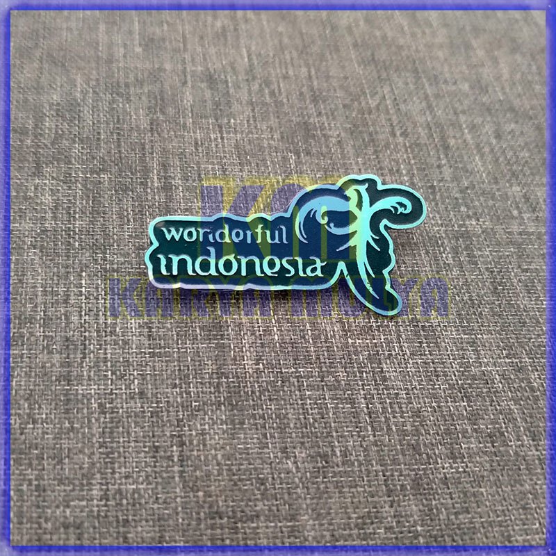 Pin Bros Pesona Indonesia Pin Wonderful Indonesia Warna Hitam - Karya Mulya