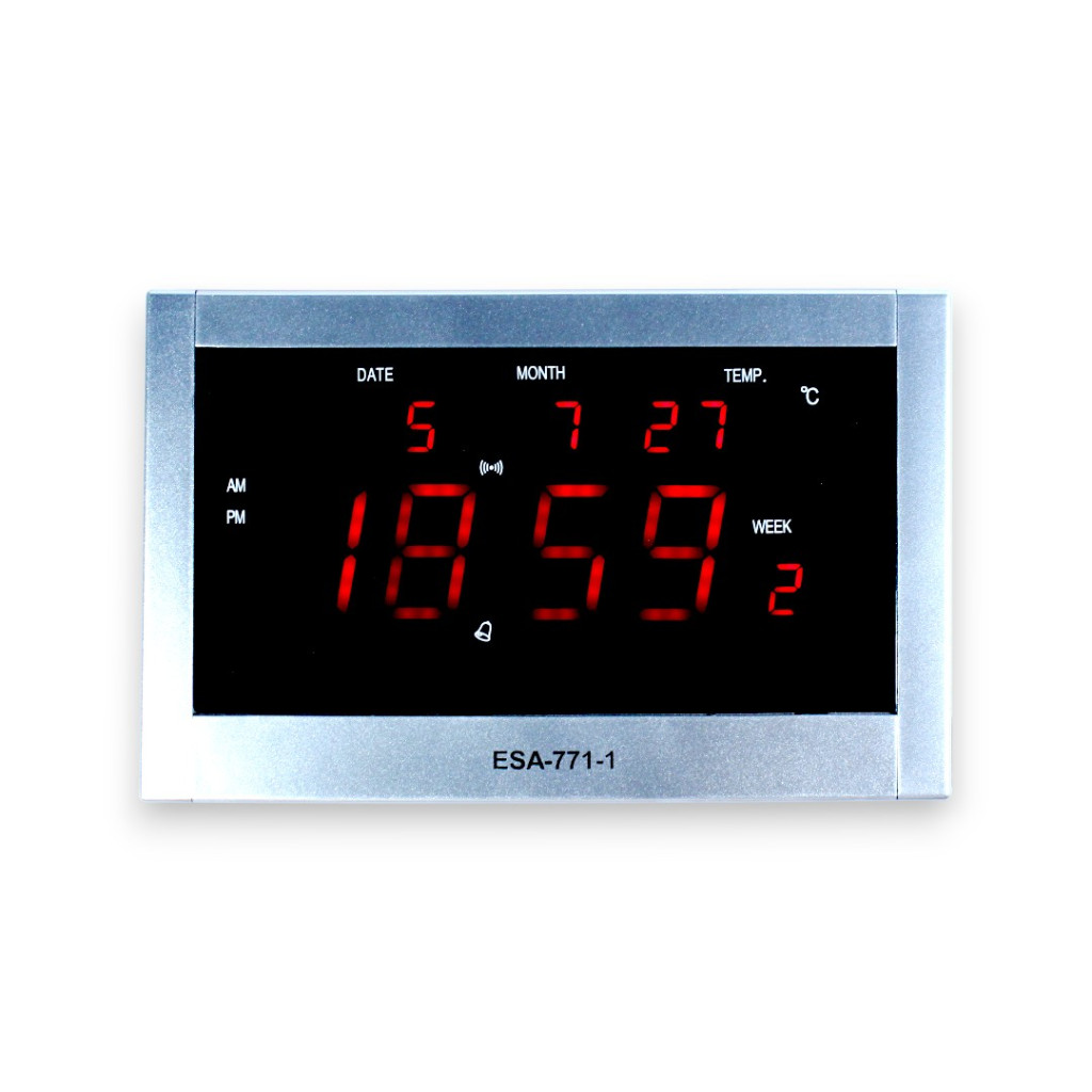 ESA Jam Dinding Digital LED Wall Clock
