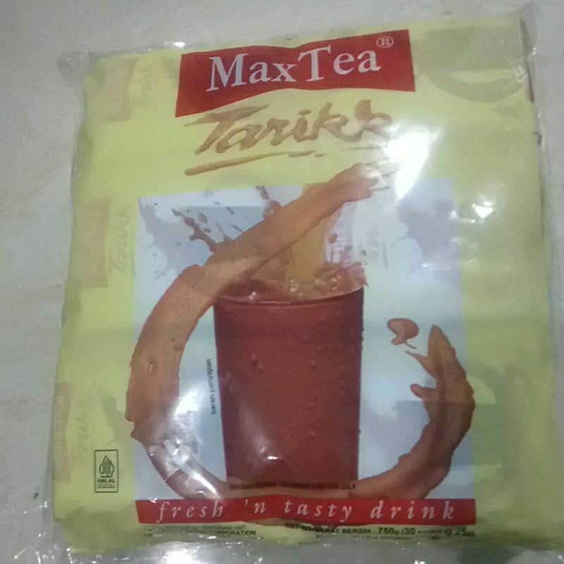 

Max Tea Tarikk 750gr isi 30pcs @25gr