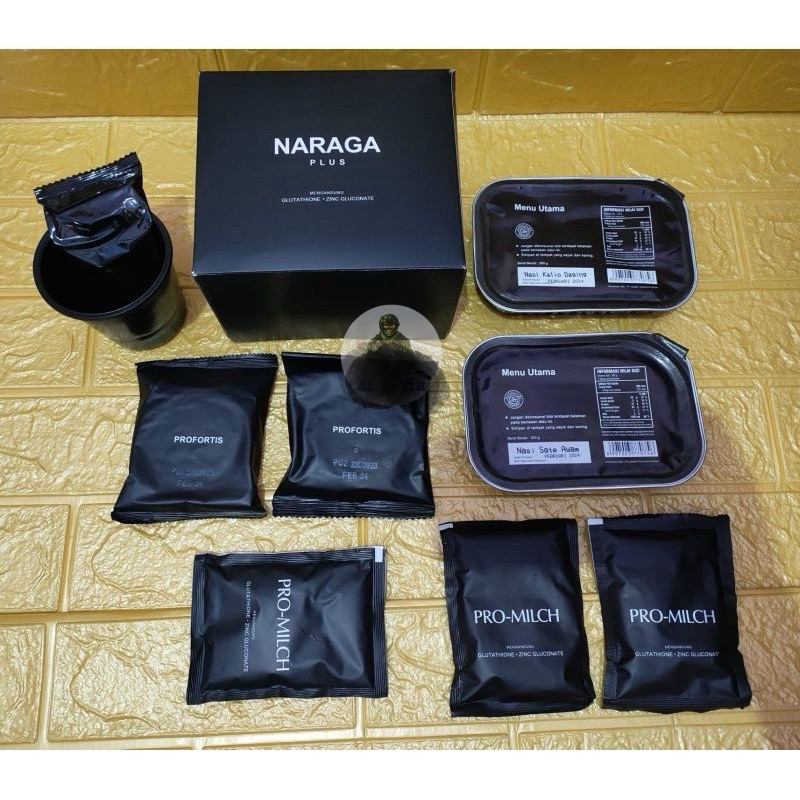 NEW RANSUM NARAGA L PLUS RANSUM PROMILCH BISCUIT PROFORTIS SATU PAKET