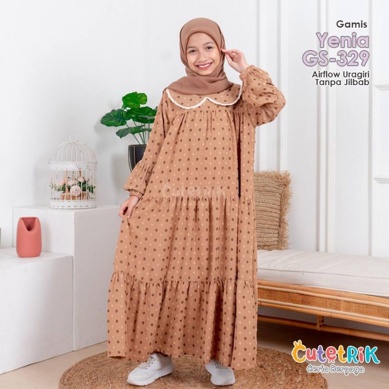 (8-14 TAHUN) GAMIS ANAK DAN REMAJA TEENAGER YENIA BY CUTETRIK SIMPEL CANTIK CASUAL