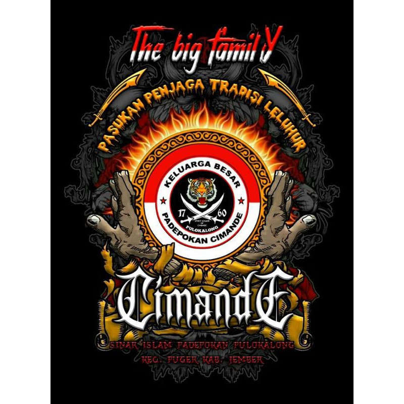 

stiker anti air/ stiker the big family cimande