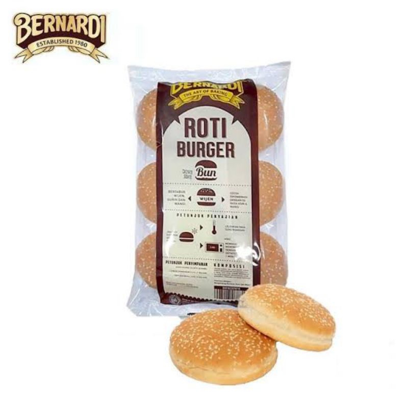 

roti burger Bernardi wijen isi 6