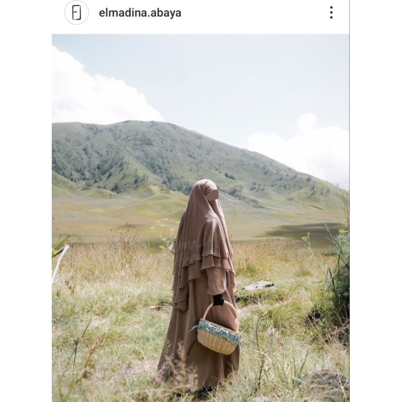 Preloved The Dress & FK Two Layers by Elmadina Abaya