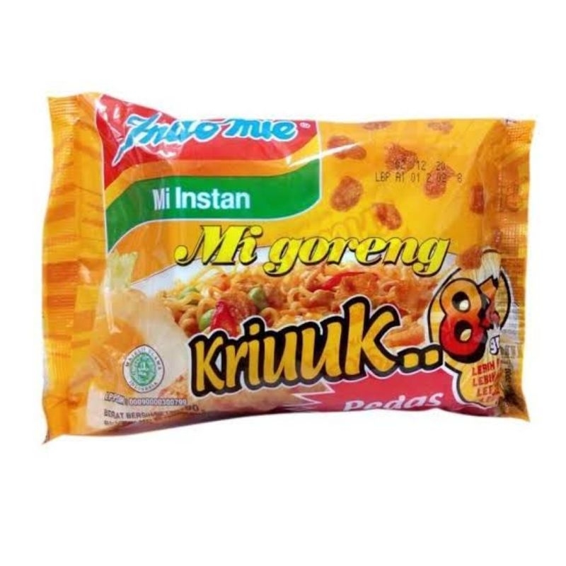 

INDOMIE GORENG KRIUK 8X PEDAS MIE INSTAN