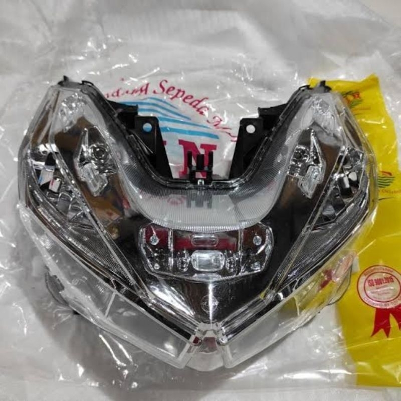 reflektor kedok lampu depan vario 150 125 LED 2015-2019
